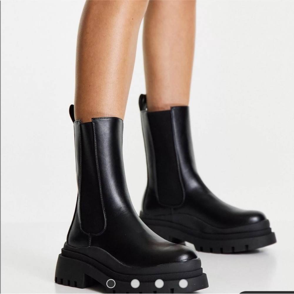 🖤ASOS PLATFORM MID CALF ANKLE BOOTS🖤